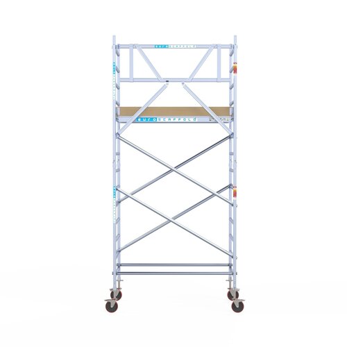 Euroscaffold Basis rolsteiger 90 x 190 x 5,2m werkhoogte met lichtgewicht platform