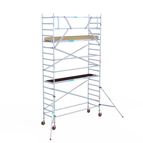 Euroscaffold Basis rolsteiger 90 x 305 x 6,2m werkhoogte met lichtgewicht platform