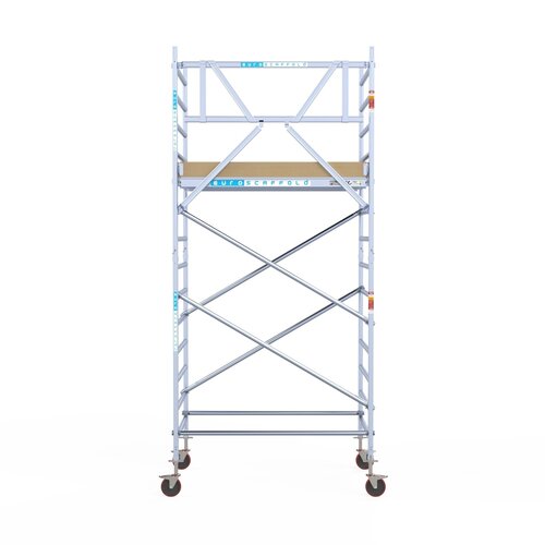 Euroscaffold Basis rolsteiger 135 x 190 x 5,2m werkhoogte met lichtgewicht platform