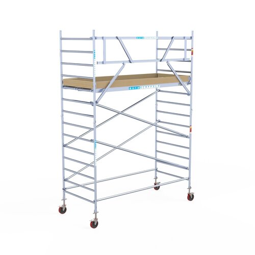Euroscaffold Basis rolsteiger 135 x 305 x 5,2m werkhoogte met lichtgewicht platform