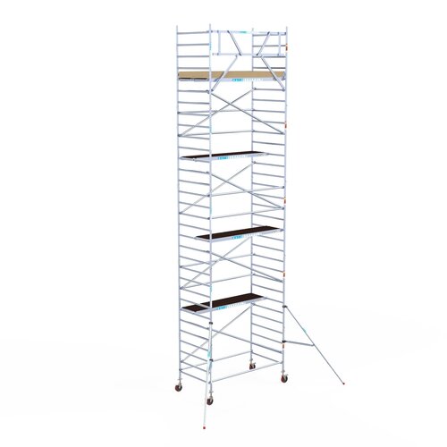 Euroscaffold Basis rolsteiger 135 x 250 x 10,2m werkhoogte met lichtgewicht platform