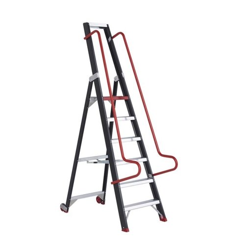 Altrex Altrex Taurus enkel oploopbare magazijntrap -  6 treden