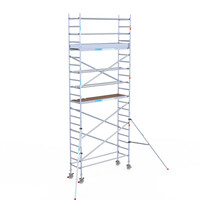 Euroscaffold Euroscaffold Euro 75x250x7,2m werkhoogte carbon vloer