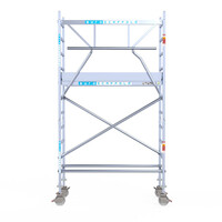 Euroscaffold Euroscaffold Euro 75x190x4,2m werkhoogte enkele voorloopleuning