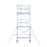 Euroscaffold Euroscaffold Euro 75x190x6,2m werkhoogte enkele voorloopleuning
