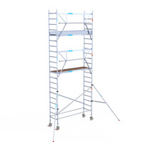 Euroscaffold Euroscaffold Euro 75x250x7,2m werkhoogte enkele voorloopleuning