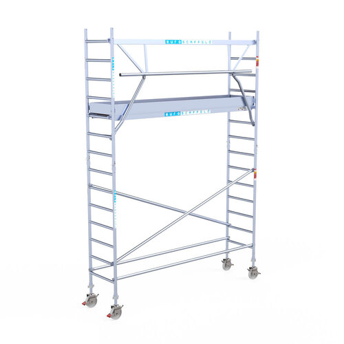 Euroscaffold Euroscaffold Euro 75x305x5,2m werkhoogte carbon vloer enkele voorloopleuning
