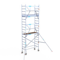 Euroscaffold Euroscaffold Euro 75x190x6,2m werkhoogte carbon vloer enkele voorloopleuning