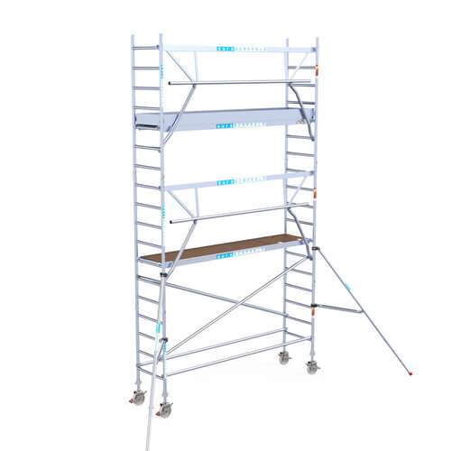 Euroscaffold Euroscaffold Euro 75x305x6,2m werkhoogte carbon vloer enkele voorloopleuning