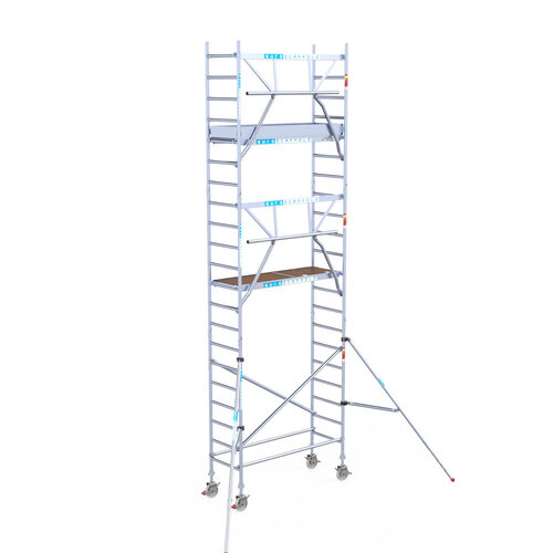Euroscaffold Euroscaffold Euro 75x190x7,2m werkhoogte carbon vloer enkele voorloopleuning