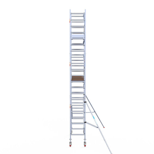 Euroscaffold Euroscaffold Euro 75x190x7,2m werkhoogte carbon vloer enkele voorloopleuning