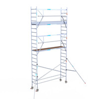 Euroscaffold Euroscaffold Euro 75x305x7,2m werkhoogte carbon vloer enkele voorloopleuning