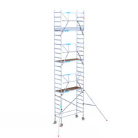 Euroscaffold Euroscaffold Euro 75x190x8,2m werkhoogte carbon vloer enkele voorloopleuning