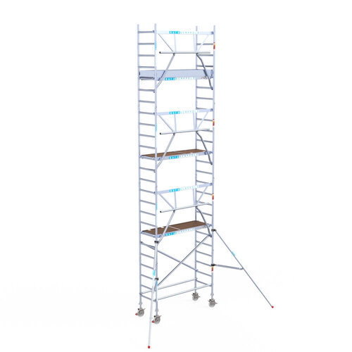 Euroscaffold Euroscaffold Euro 75x190x8,2m werkhoogte carbon vloer enkele voorloopleuning