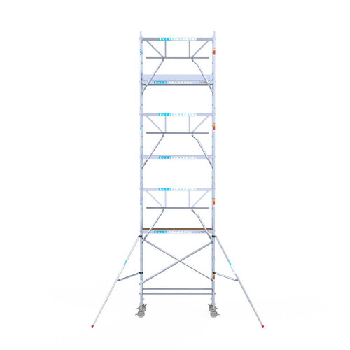 Euroscaffold Euroscaffold Euro 75x190x8,2m werkhoogte carbon vloer enkele voorloopleuning