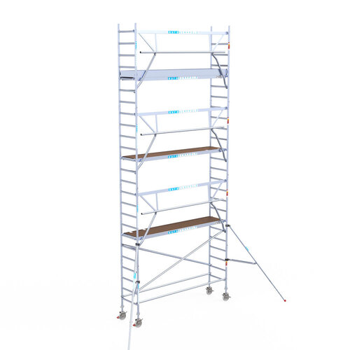 Euroscaffold Euroscaffold Euro 75x305x8,2m werkhoogte carbon vloer enkele voorloopleuning