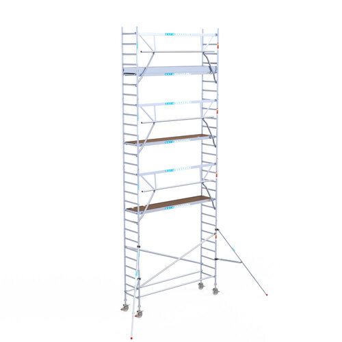 Euroscaffold Euroscaffold Euro 75x305x9,2m werkhoogte carbon vloer enkele voorloopleuning