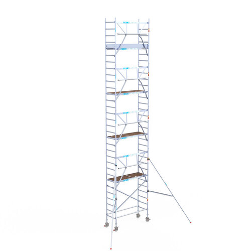 Euroscaffold Euroscaffold Euro 75x190x10,2m werkhoogte carbon vloer enkele voorloopleuning