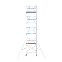 Euroscaffold Euroscaffold Euro 75x190x10,2m werkhoogte carbon vloer enkele voorloopleuning