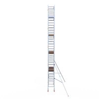 Euroscaffold Euroscaffold Euro 75x250x10,2m werkhoogte carbon vloer enkele voorloopleuning
