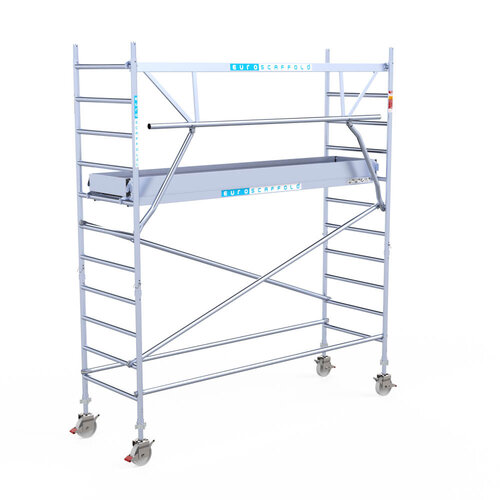 Euroscaffold Euroscaffold Euro 90x305x4,2m werkhoogte carbon vloer enkele voorloopleuning