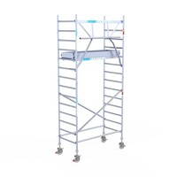 Euroscaffold Euroscaffold Euro 90x190x5,2m werkhoogte carbon vloer enkele voorloopleuning