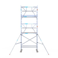 Euroscaffold Euroscaffold Euro 90x190x6,2m werkhoogte carbon vloer enkele voorloopleuning