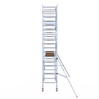 Euroscaffold Euroscaffold Euro 90x250x6,2m werkhoogte carbon vloer enkele voorloopleuning