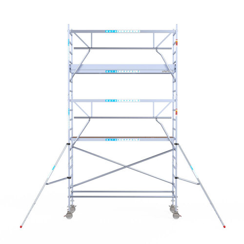 Euroscaffold Euroscaffold Euro 90x305x6,2m werkhoogte carbon vloer enkele voorloopleuning