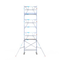 Euroscaffold Euroscaffold Euro 90x190x8,2m werkhoogte carbon vloer enkele voorloopleuning