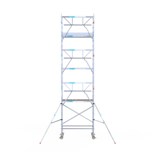 Euroscaffold Euroscaffold Euro 90x190x8,2m werkhoogte carbon vloer enkele voorloopleuning