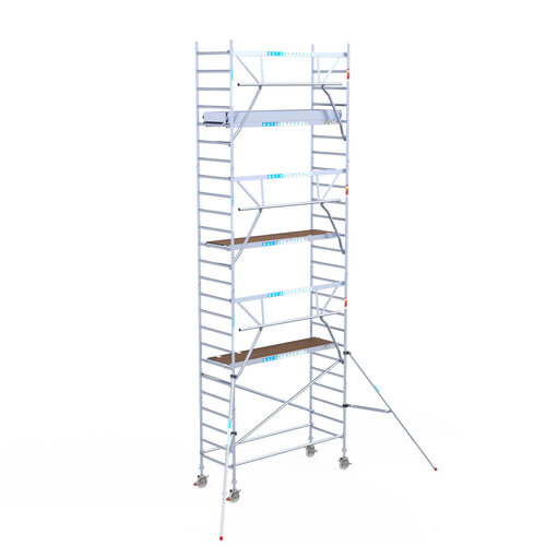 Euroscaffold Euroscaffold Euro 90x250x8,2m werkhoogte carbon vloer enkele voorloopleuning