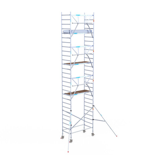 Euroscaffold Euroscaffold Euro 90x190x9,2m werkhoogte carbon vloer enkele voorloopleuning