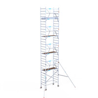 Euroscaffold Euroscaffold Euro 90x190x10,2m werkhoogte carbon vloer enkele voorloopleuning