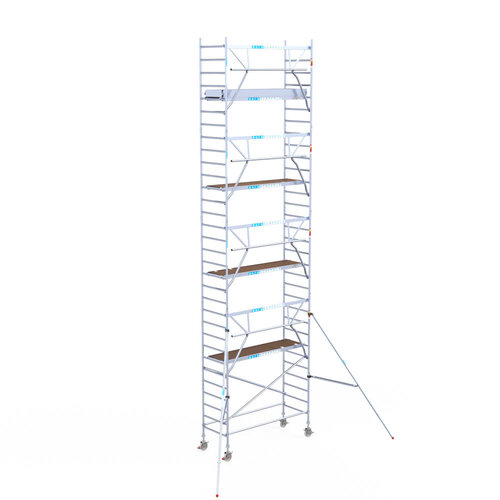 Euroscaffold Euroscaffold Euro 90x250x10,2m werkhoogte carbon vloer enkele voorloopleuning
