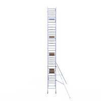 Euroscaffold Euroscaffold Euro 90x250x10,2m werkhoogte carbon vloer enkele voorloopleuning