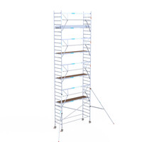 Euroscaffold Euroscaffold Euro 90x305x10,2m werkhoogte carbon vloer enkele voorloopleuning