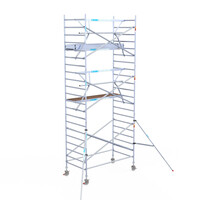 Euroscaffold Euroscaffold Euro 135x250x7,2m werkhoogte enkele voorloopleuning