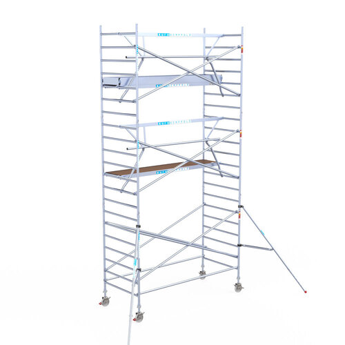 Euroscaffold Euroscaffold Euro 135x305x7,2m werkhoogte enkele voorloopleuning