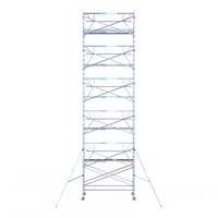 Euroscaffold Euroscaffold Euro 135x305x12,2m werkhoogte enkele voorloopleuning