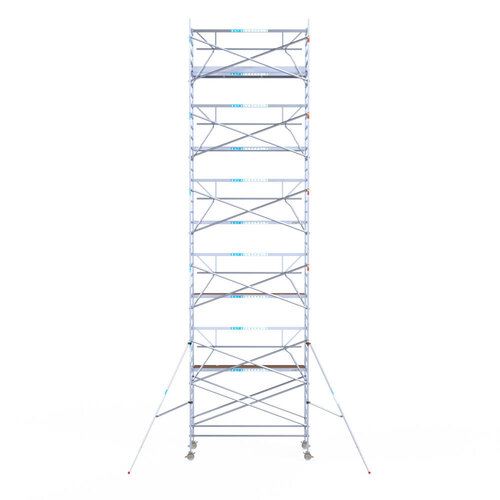 Euroscaffold Euroscaffold Euro 135x305x12,2m werkhoogte enkele voorloopleuning