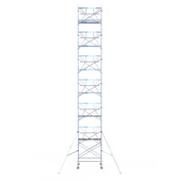 Euroscaffold Euroscaffold Euro 135x190x14,2m werkhoogte enkele voorloopleuning