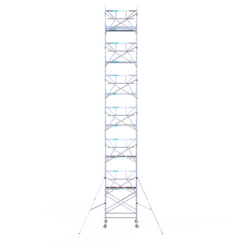 Euroscaffold Euroscaffold Euro 135x190x14,2m werkhoogte enkele voorloopleuning