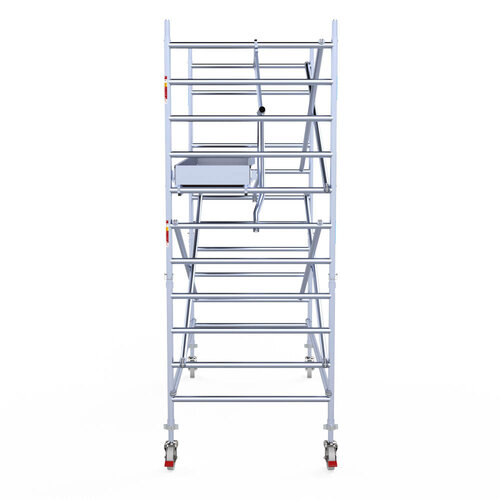 Euroscaffold Euroscaffold Euro 135x305x4,2m werkhoogte carbon vloer enkele voorloopleuning