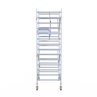 Euroscaffold Euroscaffold Euro 135x190x5,2m werkhoogte carbon vloer enkele voorloopleuning