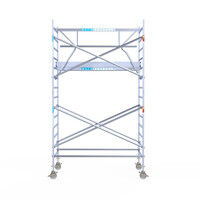 Euroscaffold Euroscaffold Euro 135x250x5,2m werkhoogte carbon vloer enkele voorloopleuning