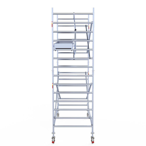 Euroscaffold Euroscaffold Euro 135x305x5,2m werkhoogte carbon vloer enkele voorloopleuning