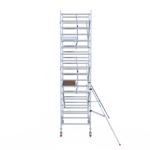 Euroscaffold Euroscaffold Euro 135x190x6,2m werkhoogte carbon vloer enkele voorloopleuning