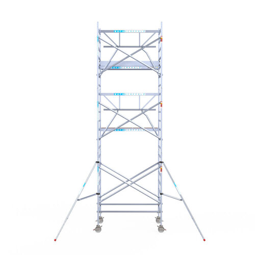 Euroscaffold Euroscaffold Euro 135x190x7,2m werkhoogte carbon vloer enkele voorloopleuning