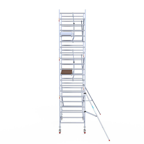 Euroscaffold Euroscaffold Euro 135x250x7,2m werkhoogte carbon vloer enkele voorloopleuning